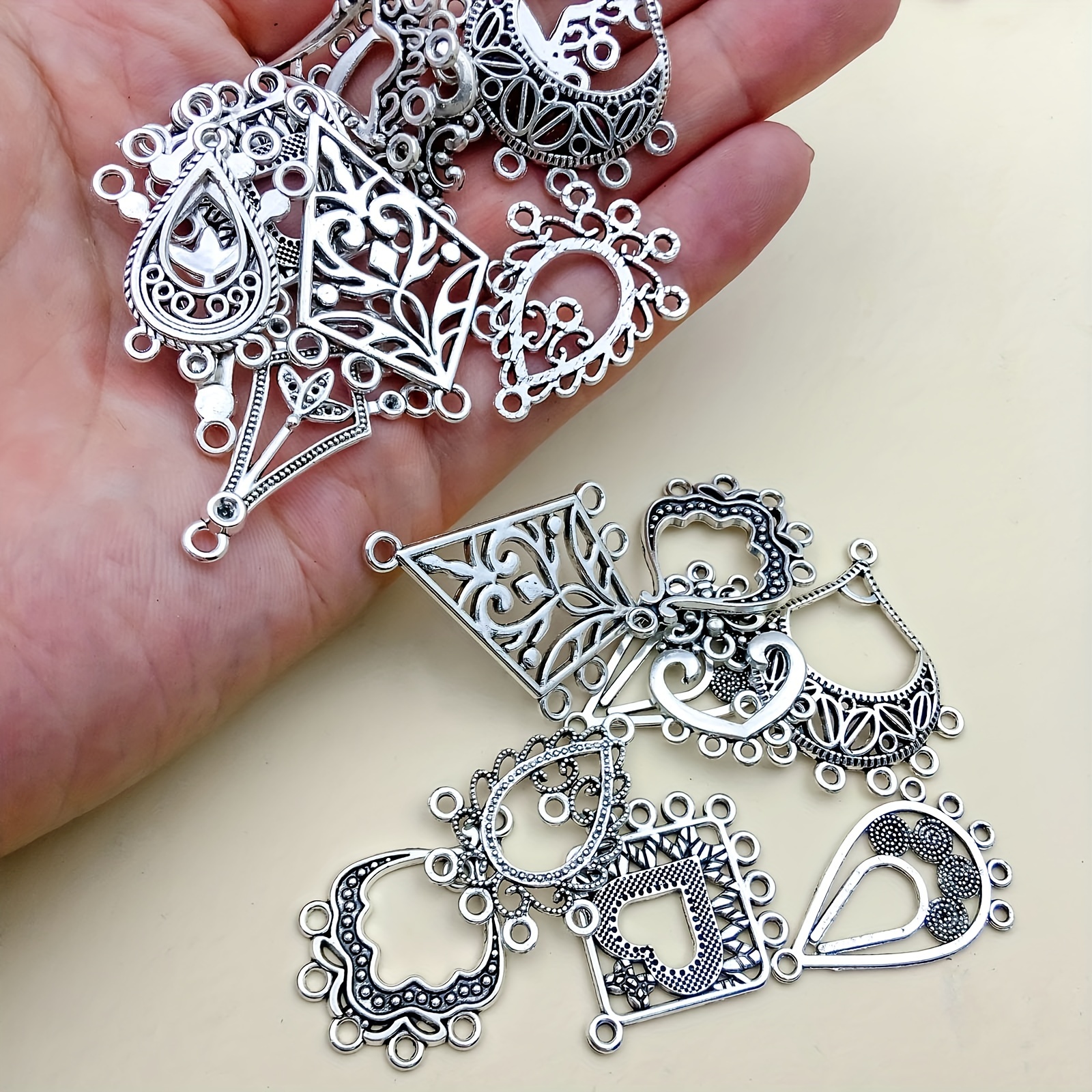20pcs Zinc Alloy Antique Silver Ethnic Style Pendant DIY Jewelry Making